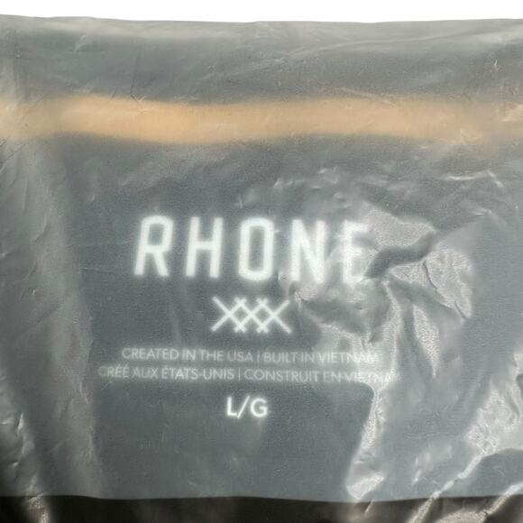 RHONE Modino Wool Long Sleeve Shirt Men's Size Large NWT Black Lightweight - Picture 4 of 7